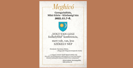 MEGHÍVÓ “VOLT-VAN-LESZ SZÉKELYFÖLD” – konferenciára