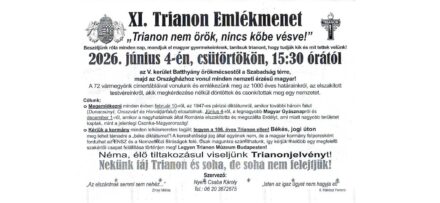 Meghívó a XI. Trianon Emlékmenetre